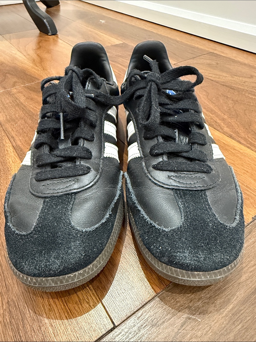 adidas Samba Black with White Stripes Women’s Sneakers